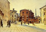 John Singer Sargent Canvas Paintings - Campo Dei Gesuiti